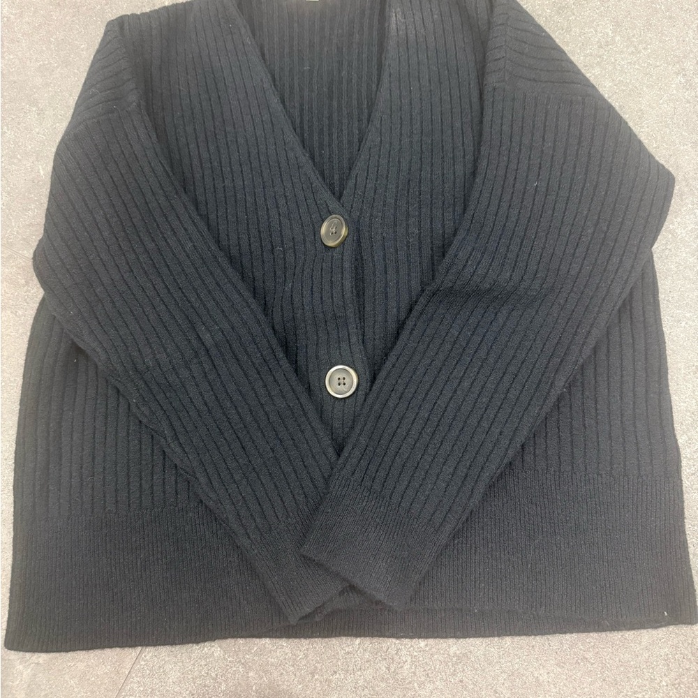 Women’s cardigan Madewell Black Ribbed Sweater